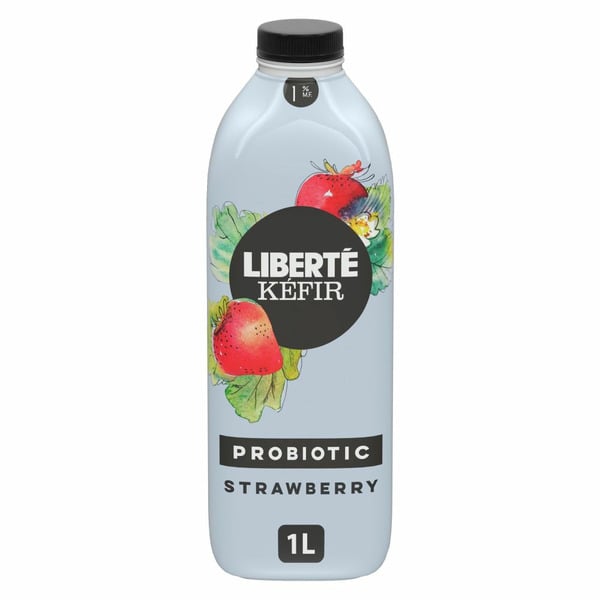 Yogurt Liberté 1% Kefir, Strawberry hero