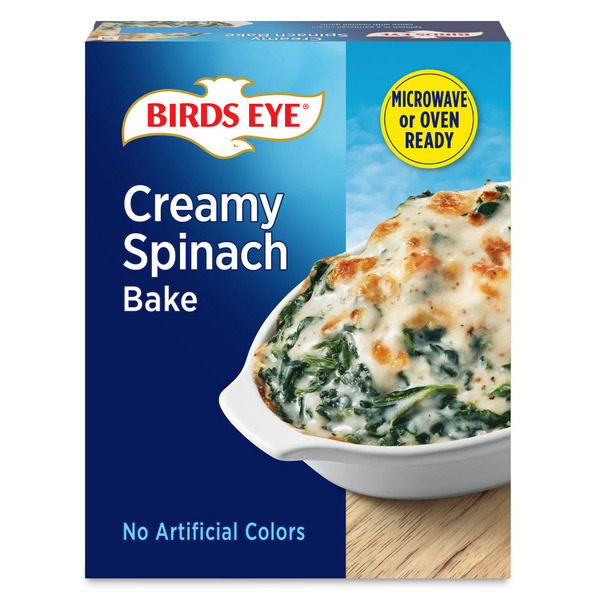 Frozen Meals Birds Eye Creamy Spinach Bake, Frozen Vegetable hero