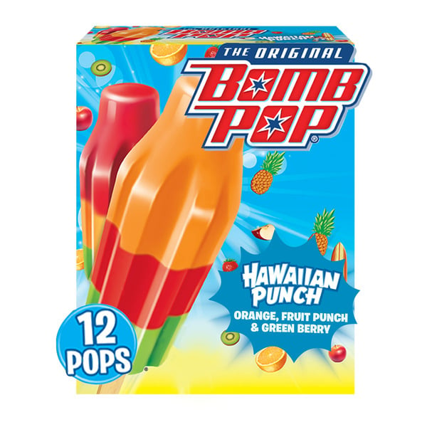 Ice Cream & Ice Bomb Pop Hawaiian Punch Bar hero