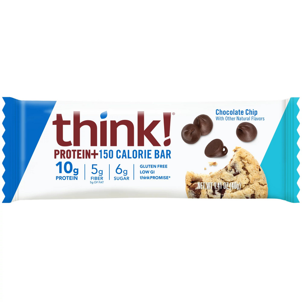 Protein, Energy & Granola Bars think! Protein + 150 Calorie Chocolate Chip Bar hero