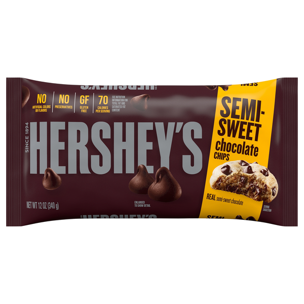 Baking Ingredients Hershey's Semi-Sweet Chocolate Baking Chips hero