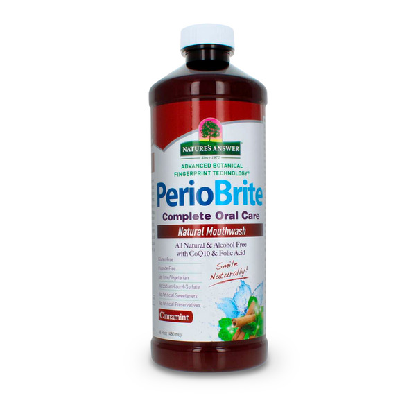 Oral Hygiene Nature's Answer Periobrite Natural Mouthwash hero