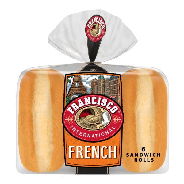 Buns & Rolls Francisco 6 count, French Sandwich Rolls hero