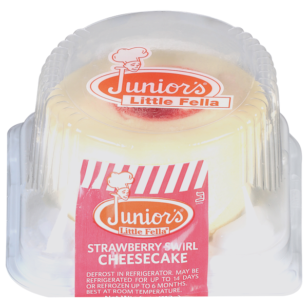 Frozen Dessert & Novelties Junior's Cheesecake, Strawberry Swirl hero