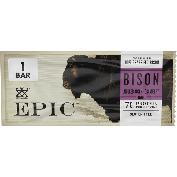 Energy & Granola Bars EPIC Bison Bacon Cranberry hero