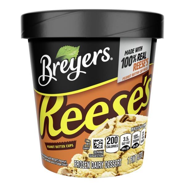 Ice Cream & Ice Breyers Frozen Dairy Dessert Reese'S Peanut Butter Cups hero