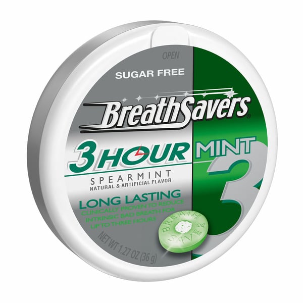 Candy & Chocolate BREATH SAVERS Spearmint Flavored Sugar Free Breath Mints hero