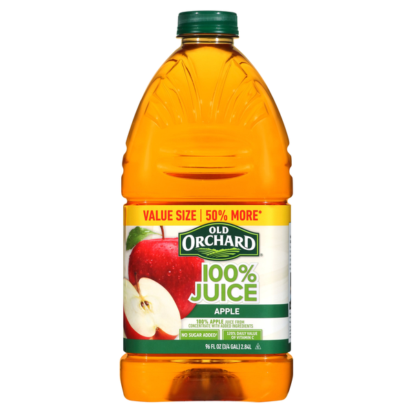 Juice & Nectars Old Orchard 100% Juice, Apple, Value Size hero