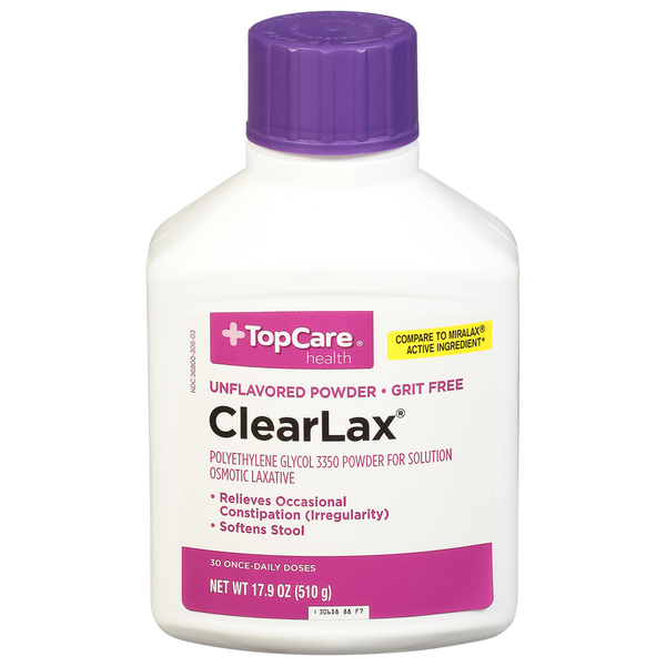 Digestion TopCare ClearLax, Unflavored, Powder hero