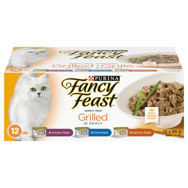 Cat Food & Care Fancy Feast Dishware Grilled in Gravy Variety Pack hero