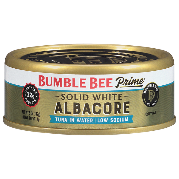 Canned Meat & Seafood Bumble Bee Prime Fillet Very Low Sodium Solid White Albacore in Water hero