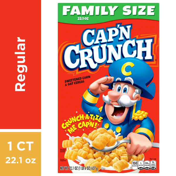 Cap'N Crunch Cereal, Family Size hero