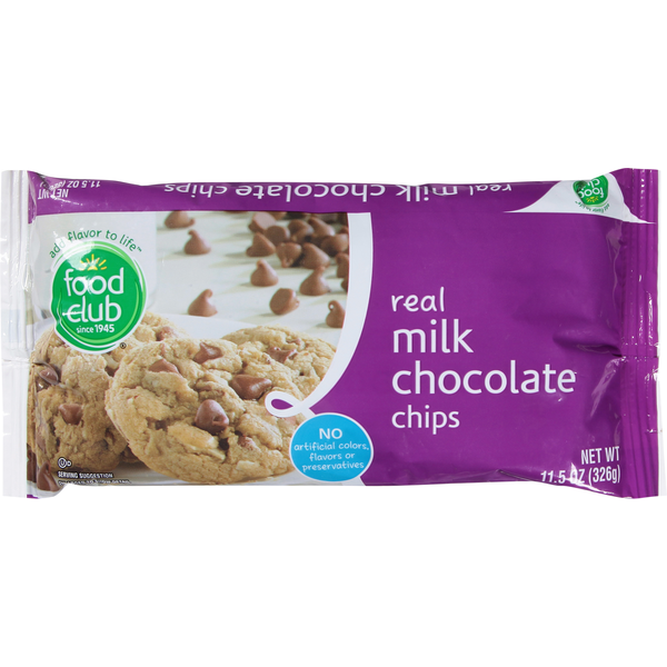 Baking Ingredients Food Club Milk Chocolate Chips, Real hero