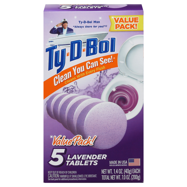 Cleaning Products Ty⬝D⬝Bol Lavender Tablets, Value Pack hero