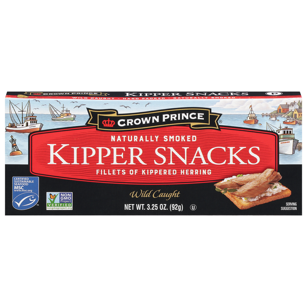 Canned Meat & Seafood Crown Prince Kipper Snacks, Wild Caught, Naturally Smoked hero