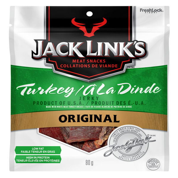 Popcorn & Jerky Jack Link's Turkey Jerky, Original, Meat Snacks hero