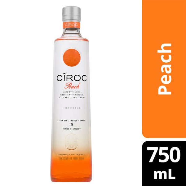 Spirits Ciroc Peach (Made with Vodka Infused with Natural Flavors) hero