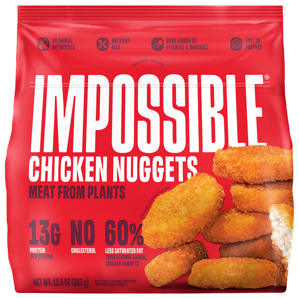 Frozen Vegan & Vegetarian Impossible Impossible™ Chicken Nuggets Meat From Plants hero