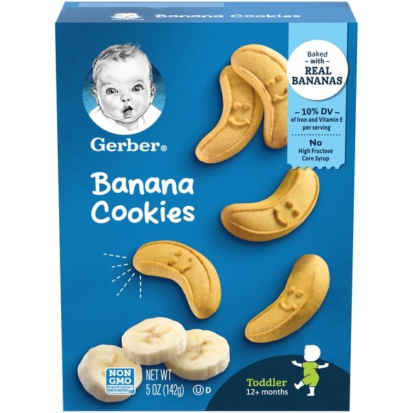 Baby Food & Formula Gerber Banana Cookies hero