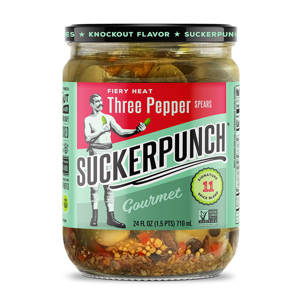 Pickled Goods & Olives SuckerPunch Fiery Heat 3-Pepper Spears hero