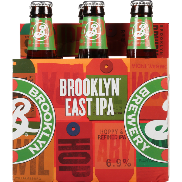 Beers & Coolers Brooklyn Brewery Beer, East IPA, 6 Pack hero