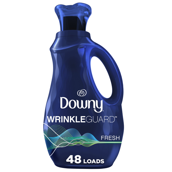 Laundry Downy WrinkleGuard Liquid Fabric Softener and Conditioner, Fresh hero