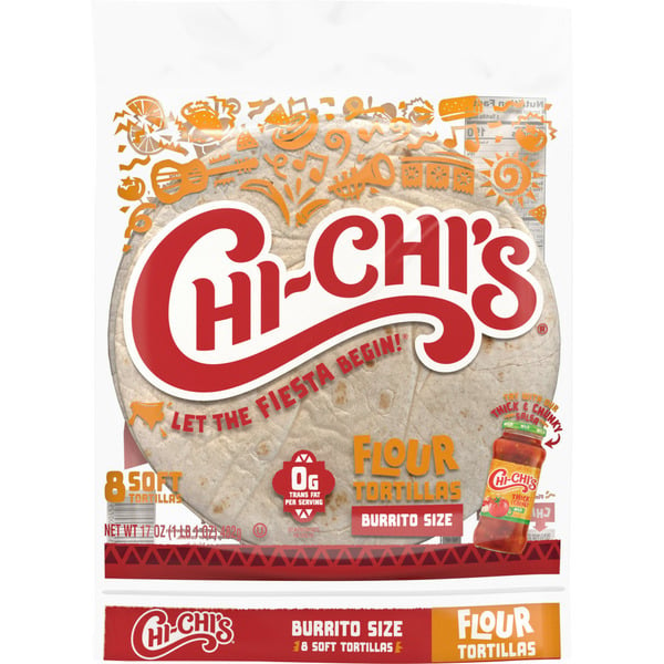 Mexican/Hispanic/Latino Foods Chi-Chi's Flour Burrito Style Tortillas hero