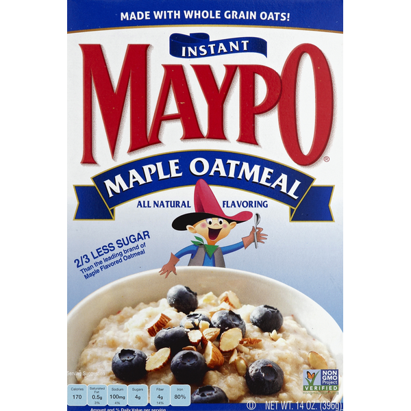 Hot Cereal & Pancake Mixes Maypo Oatmeal, Instant, Maple hero