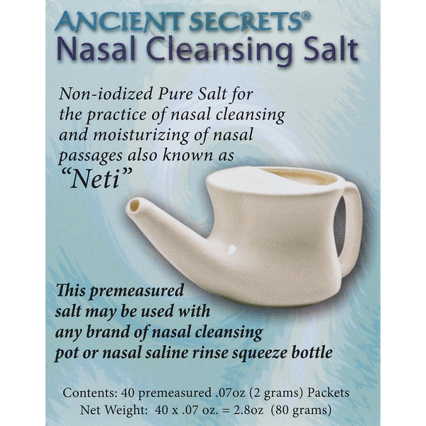 Cold, Flu & Allergy Ancient Secrets Nasal Cleansing Salt Packets hero