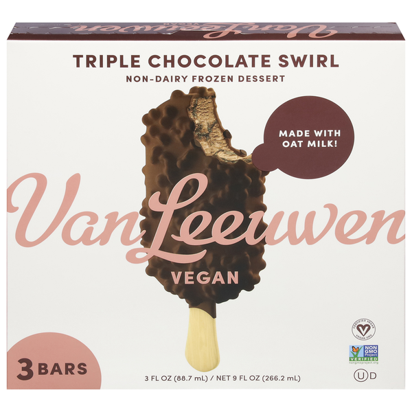 Frozen Foods Van Leeuwen Frozen Dessert, Non-Dairy, Triple Chocolate Swirl hero