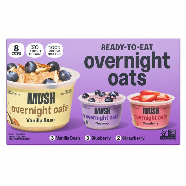 Costco MUSH Ready to Eat Variety Flavor Overnight Oats Same-Day ...