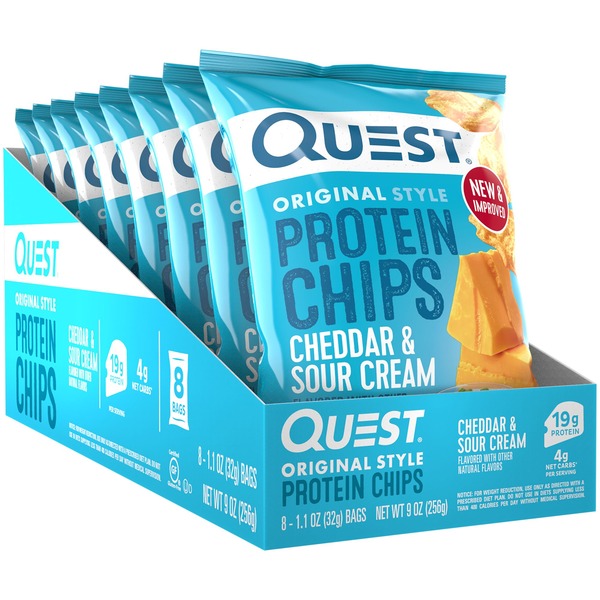 Bars Quest Protein Chips Cheddar & Sour Cream hero