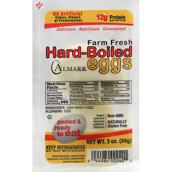 Eggs Almark Eggs, Hard-Boiled, Farm Fresh hero