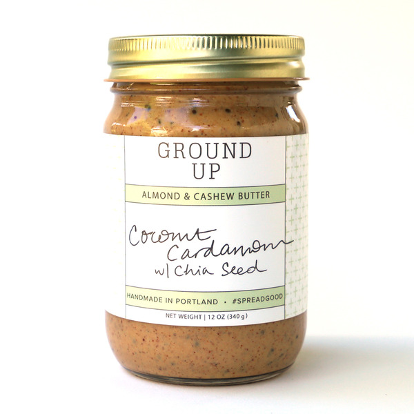 Spreads Ground Up, Coconut Cardamom with Chia Seed  Almond & Cashew Butter, Palm Oil Free, Peanut Free hero