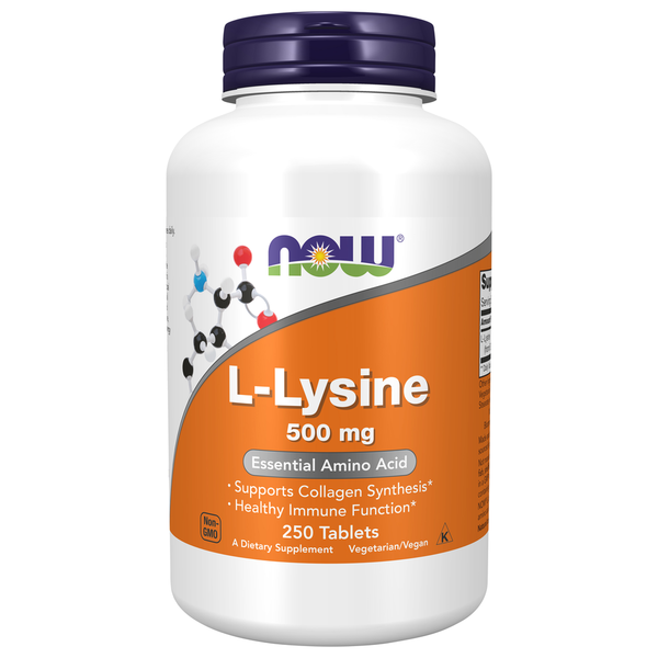 Vitamins & Supplements NOW L Lysine 500 mg hero