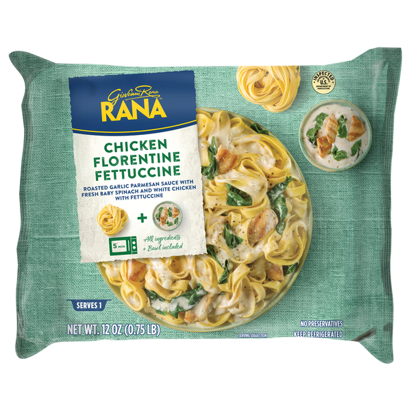 Rana Fettuccine, Chicken Florentine hero