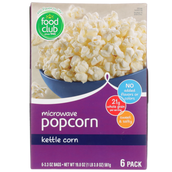 Food Storage Food Club Kettle Corn Microwave Popcorn hero