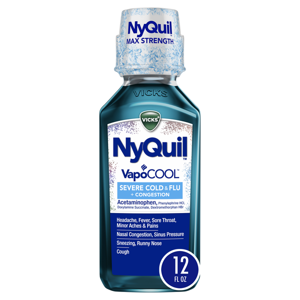 Cold, Flu & Allergy Vicks NyQuil VapoCOOL SEVERE Cold, Flu + Congestion Medicine hero