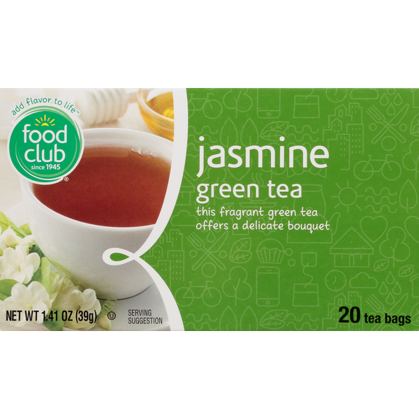 Tea Food Club Green Tea, Jasmine, Bags hero