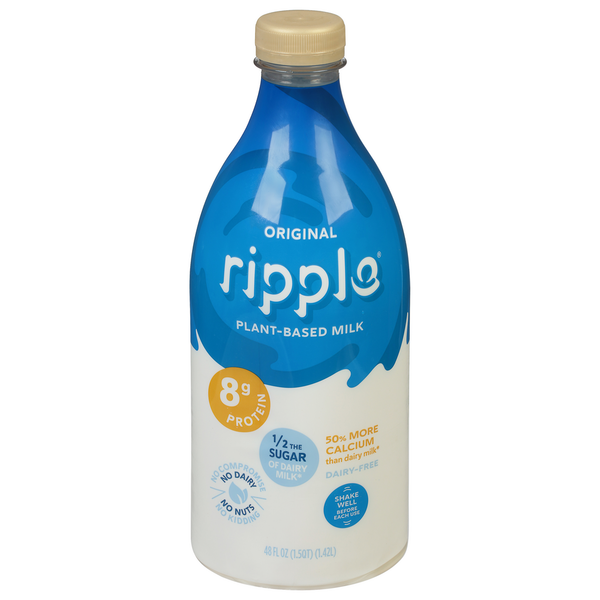 Soy & Lactose-Free Ripple Milk, Plant-Based, Dairy-Free, Original hero