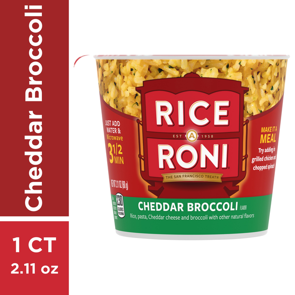 Grains, Rice & Dried Goods Rice-A-Roni Rice, Cheddar Broccoli Flavor hero