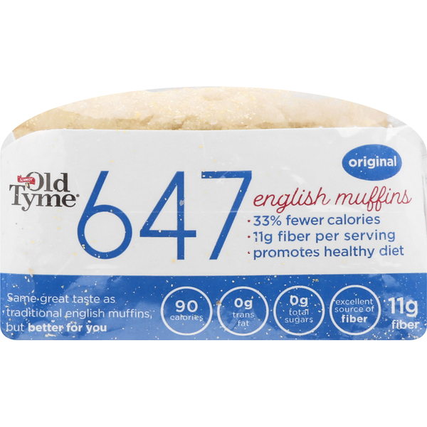 Fresh Baked Bread Old Tyme English Muffins, Original hero