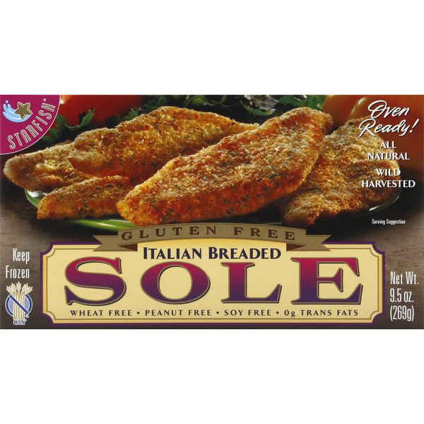 Frozen Meat & Seafood Starfish Sole, Italian Breaded, Gluten Free hero