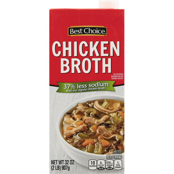 Holiday Items Best Choice Chicken Broth, hero