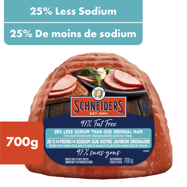 Packaged Meat Schneiders 97% Fat Free Lower Sodium Smoked Ham hero