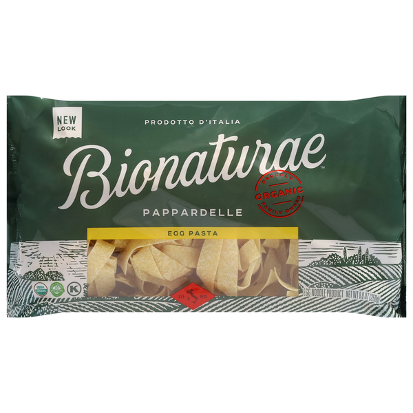 Dry Pasta Bionature Egg Pasta, Organic, Pappardelle hero