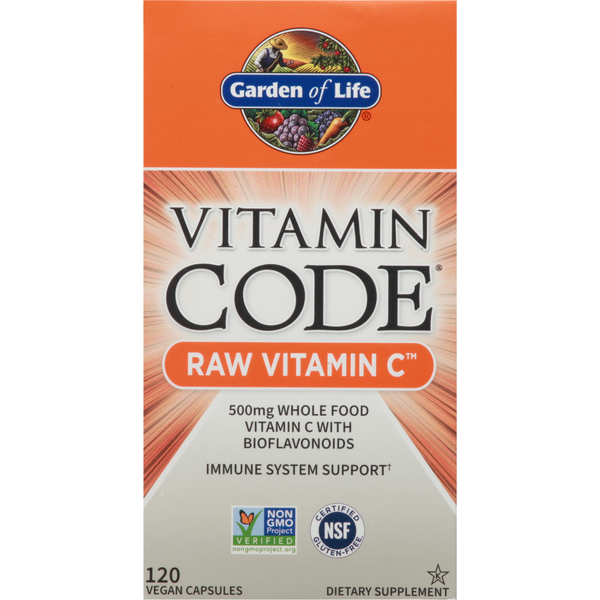 Vitamins & Supplements Garden of Life Raw Vitamin C, Vegan Capsules hero