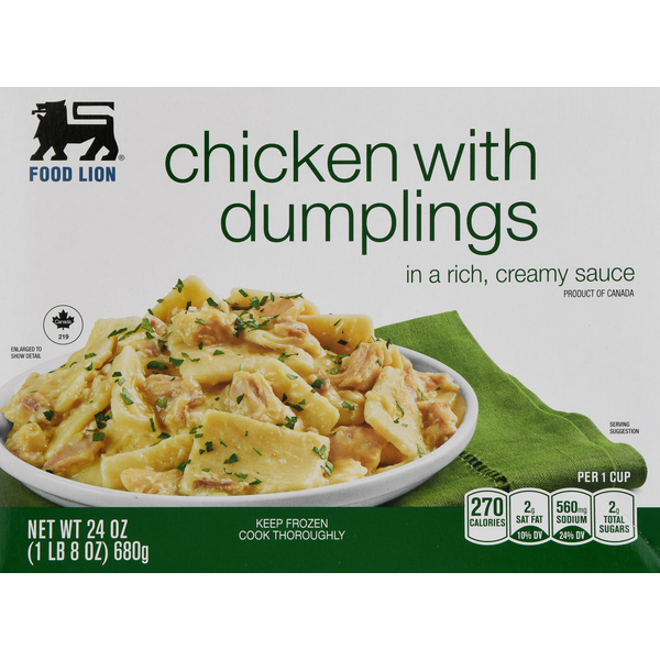 Frozen Meals Food Lion Chicken with Dumplings hero