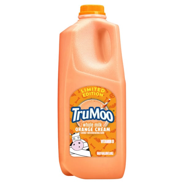 Milk TruMoo Orange Cream Whole Milk with Vitamin D hero