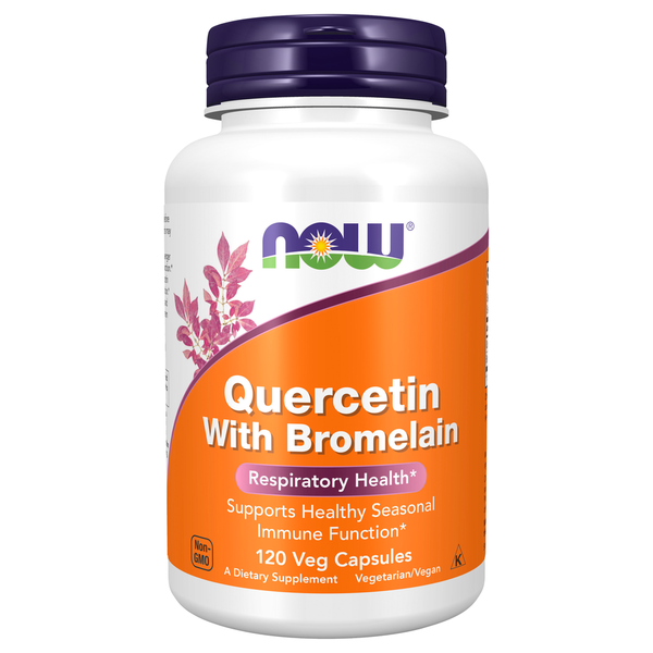 Vitamins & Minerals NOW Supplements Quercetin With Bromelain hero